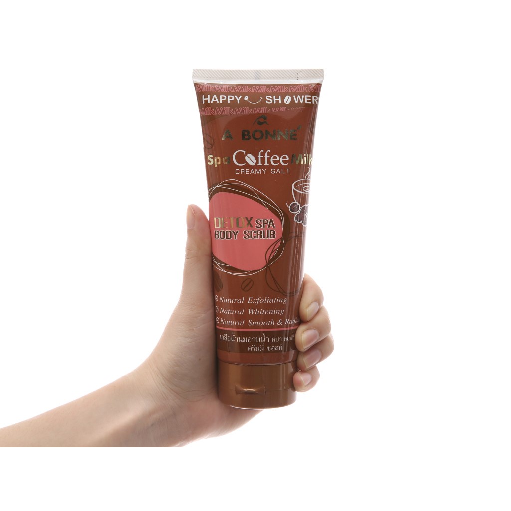 Muối Tắm A BONNE Spa Cà Phê Salt Scrub Muối tẩy da chết dưỡng trắng tuýp 350G | BigBuy360 - bigbuy360.vn