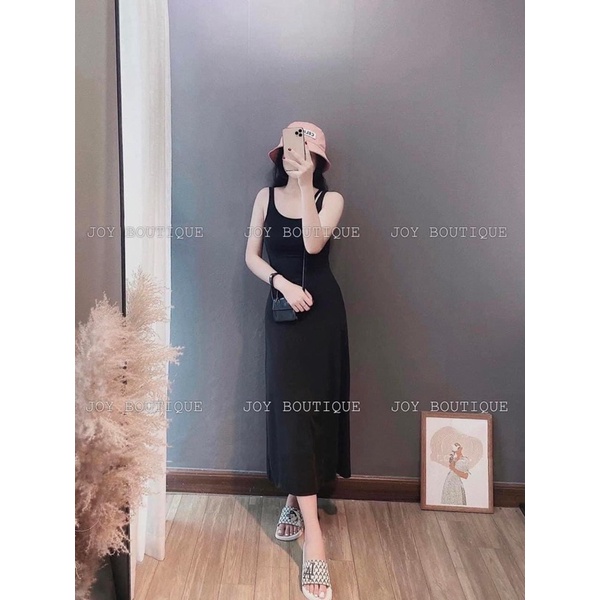 Váy tăm xoè,đầm hai dây co giãn tốt dáng dài 120cm-Minxy shop