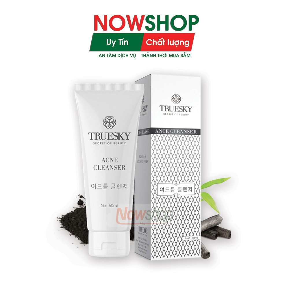 Sữa rửa mặt giảm mụn than hoạt tính Acne Cleanser, nhiều bọt giúp sạch da, đẹp da, trắng da. Tuýp 60ml | BigBuy360 - bigbuy360.vn