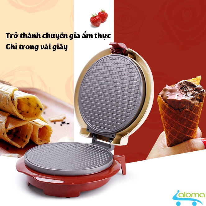 Máy Nướng Bánh Làm Ốc Quế Torsom TS-2168 Công suất 750W Làm Ốc Quế, Bánh Mì, Bông Lan Tại Nhà