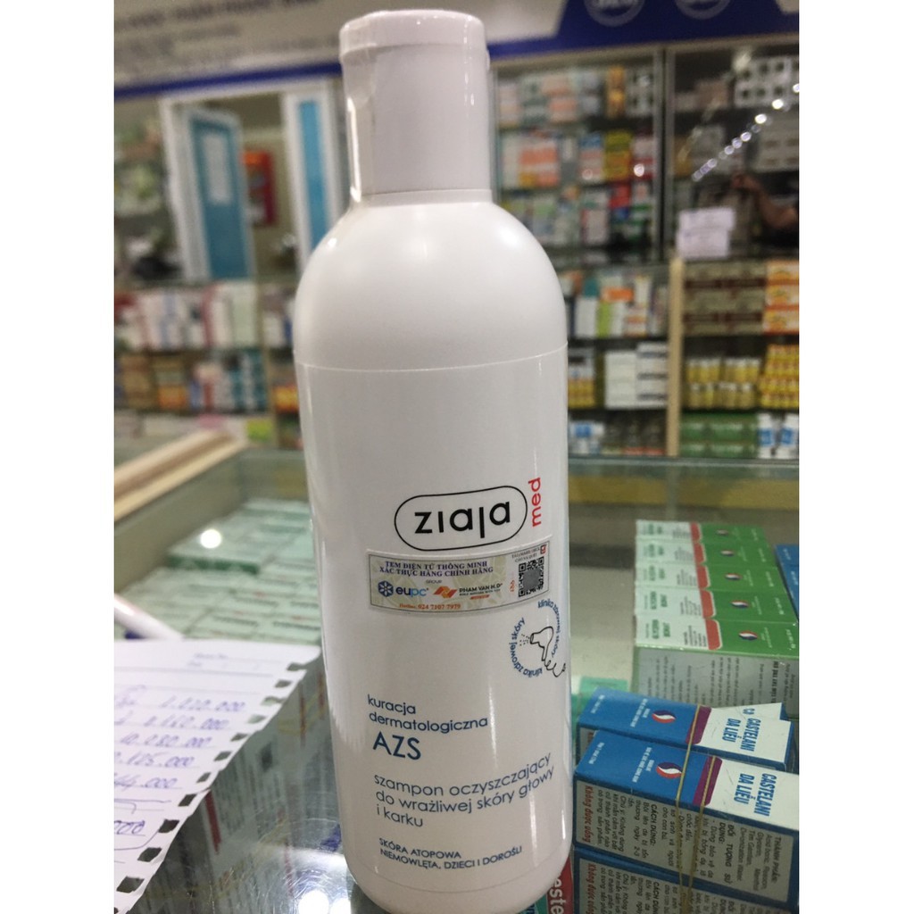 Dầu Gội Da Đầu Ngăn Ngừa Viêm Da - Ziaja Med Atopy 300ml - Ộp Ộp Bí
