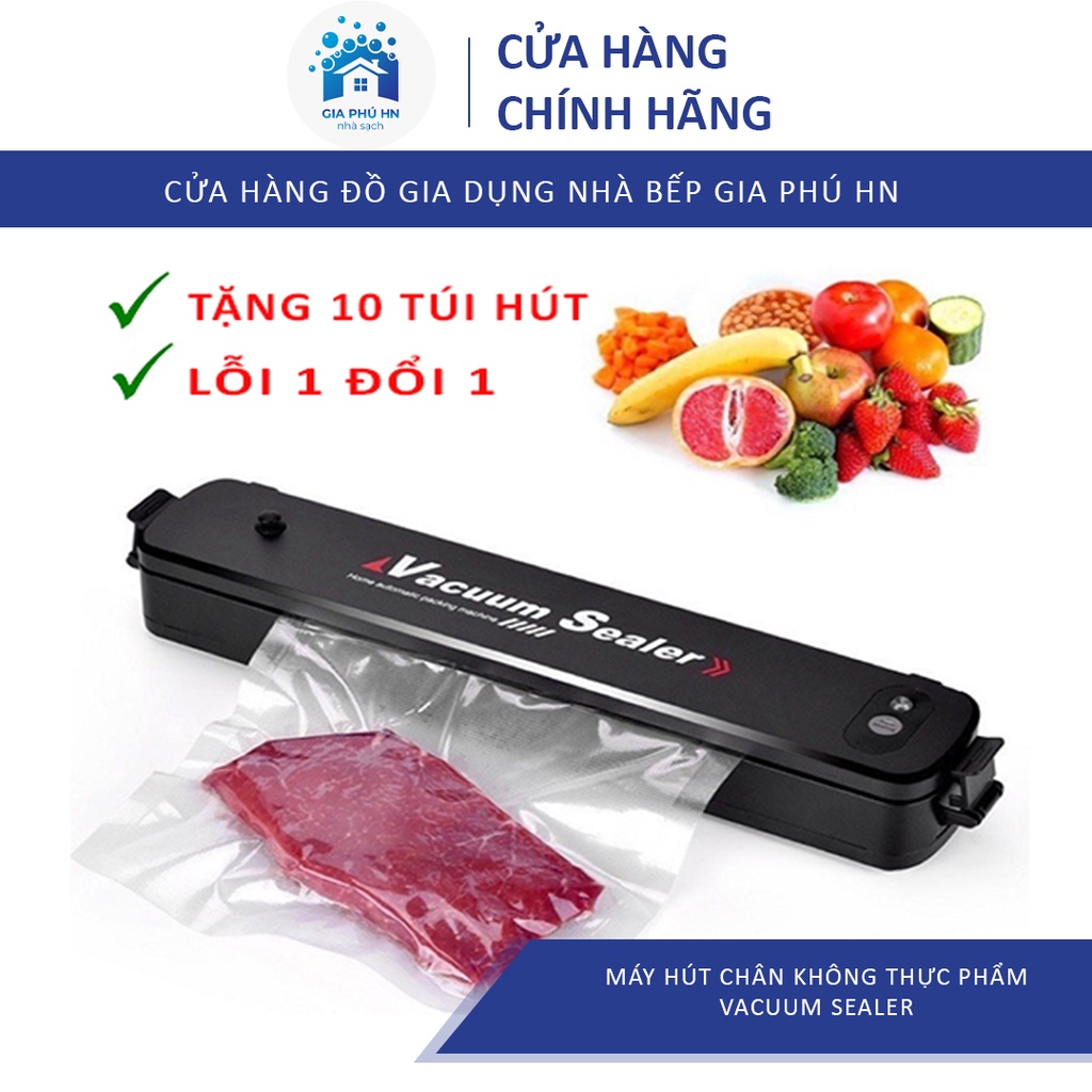 ( Tặng Túi Hút + Lỗi 1 Đổi 1  ) Máy Hút Chân Không Gia Đình Vacuum Sealer, Kiêm Máy Hàn Miện Túi, Cực Hiệu Quả