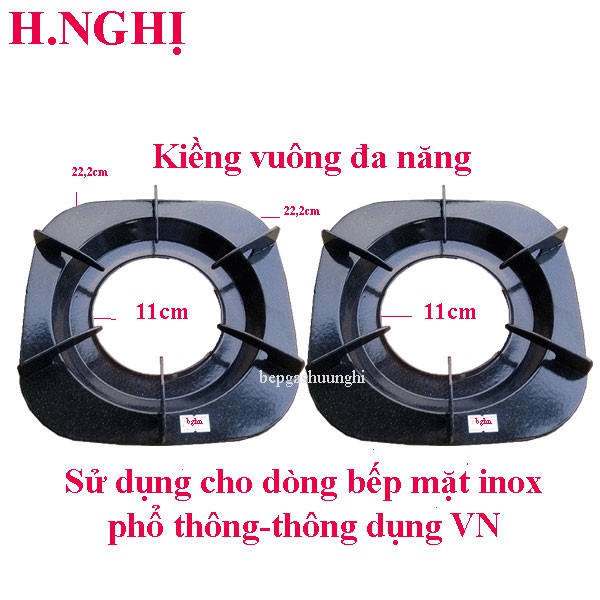 Kiềng bếp gas mặt inox đa năng, sử dụng cho tất cả các dòng bếp mặt inox phổ thông