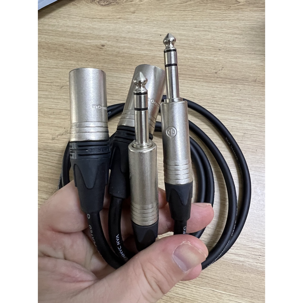 Dây tín hiệu Canon NC3MXX - NP3X 6ly stereo , giắc Neutrik, dây tín hiệu cao cấp Vandamme