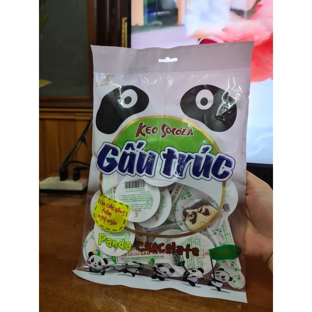 Kẹo Que Socola Gấu Trúc Đức Hạnh gói 250g
