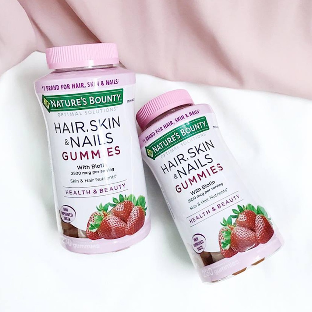 KẸO DẺO HAIR, SKIN & NAIL GUMMIES NATURE’S BOUNTY 230 VIÊN