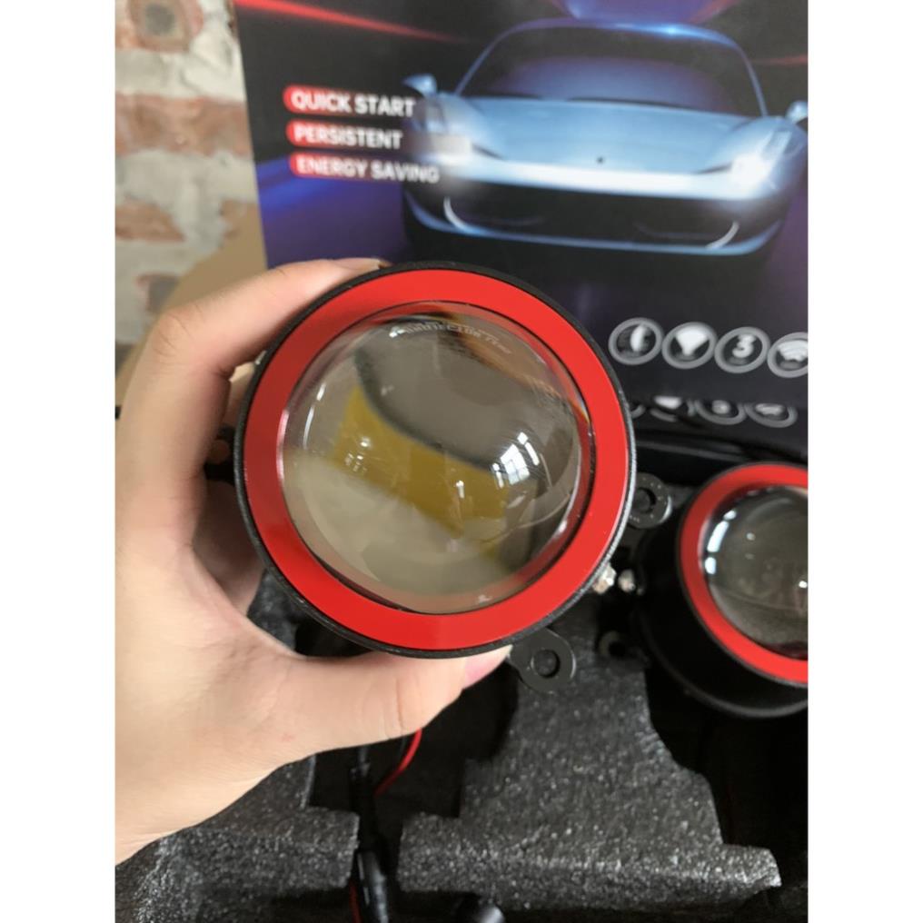 Bi led gầm Projector 3inch giá bộ 2 chiếc chân Toyota và phổ thông màu ánh sáng 3000K và 6000K siêu sáng phá sương