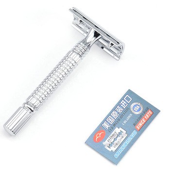 Dao Cạo Râu INOX cổ điển Rimei Cán Tháo Rời Chính Hãng Đẹp Hộp Gương Sang Trọng [ Hàng Chuẩn Công Ty ]