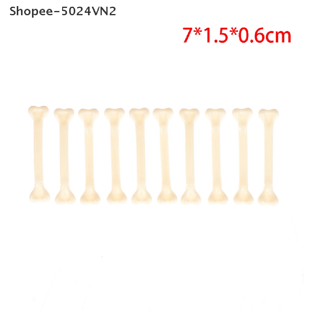[Mới &amp; Halloween &amp; Halloween] Set 10 Xương Nhựa Đáng Sợ Trang Trí Tiệc Hóa Trang