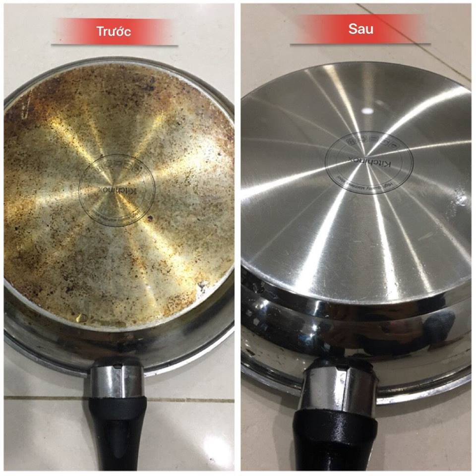 Bột tẩy trắng nồi, xoong, chảo đa năng công nghệ Hàn Quốc No.101213