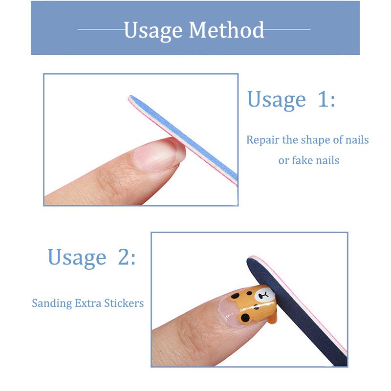 10 Cây Dũa Móng Tay Móng Chân Mini