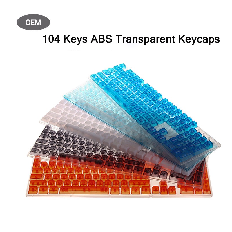 Bàn Phím Cơ 104 Phím OEM Không Cần Chạm Đèn RGB Trong Suốt Chất Lượng Cao
