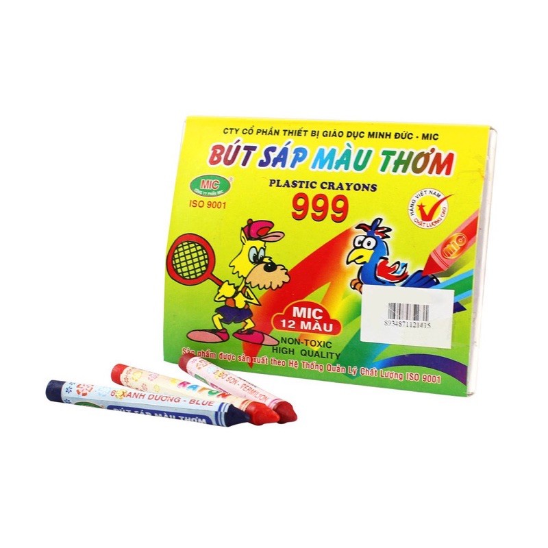 Sáp màu Mic thơm siêu rẻ 12 màu hàng công ty