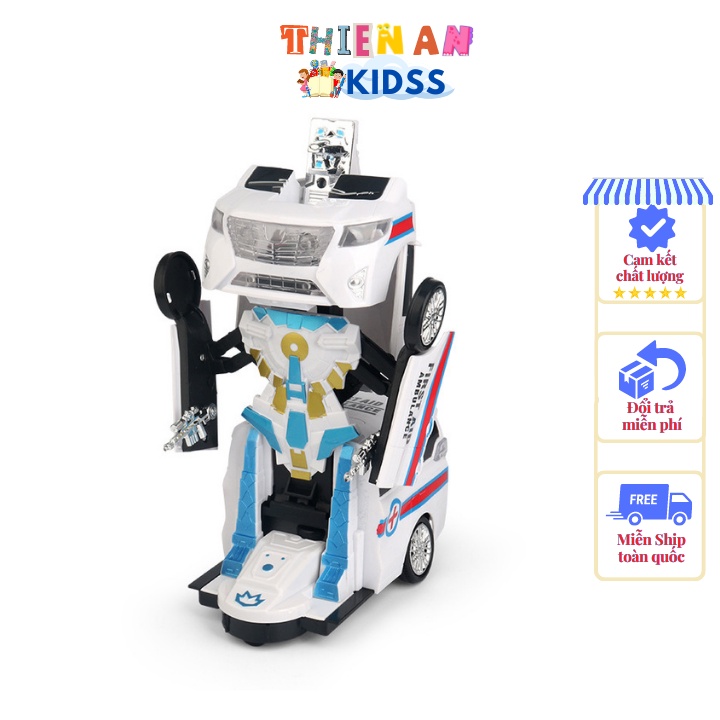 Ô tô cứ thương , Xe tăng , Cứu hoả biến hình siêu nhân TẶNG kèm Pin AA - Đồ Chơi Cho Bé Trai Từ 1 Đến 8 tuổi