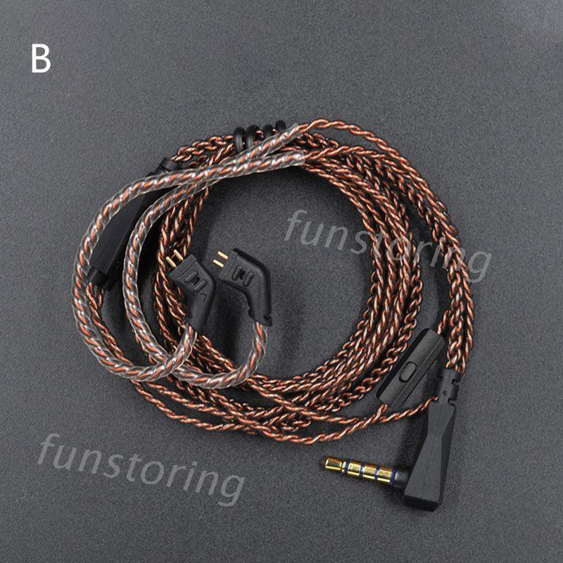 Dây Cáp Đồng Mạ Vàng 0.75mm Cho Tai Nghe Kz-Zs3 / Zs4 / Zs5