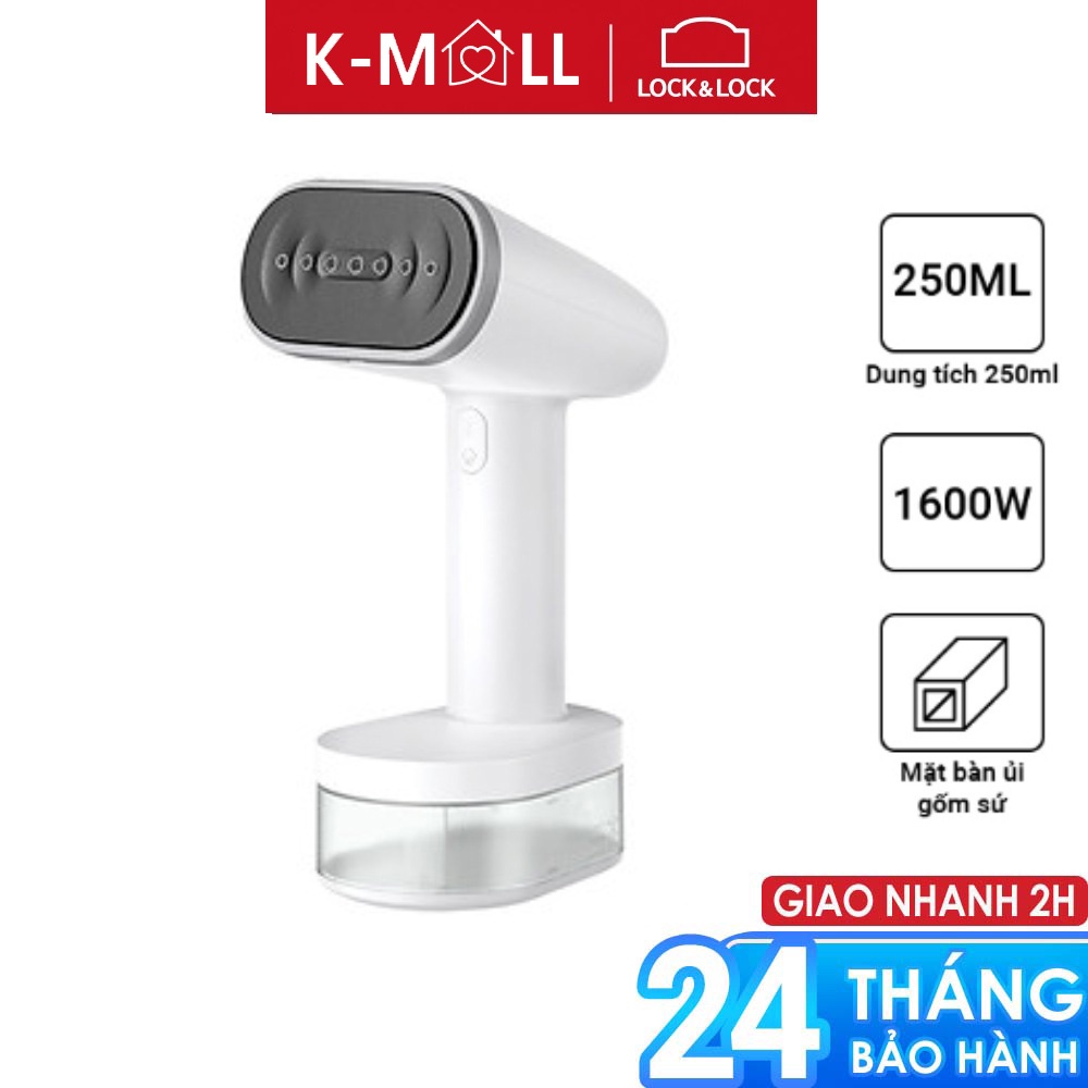 Bàn là hơi nước cầm tay mini mới Lock&Lock (màu trắng) ENI222WHT ENI223WHT ENI222 ENI223 - K-MALL