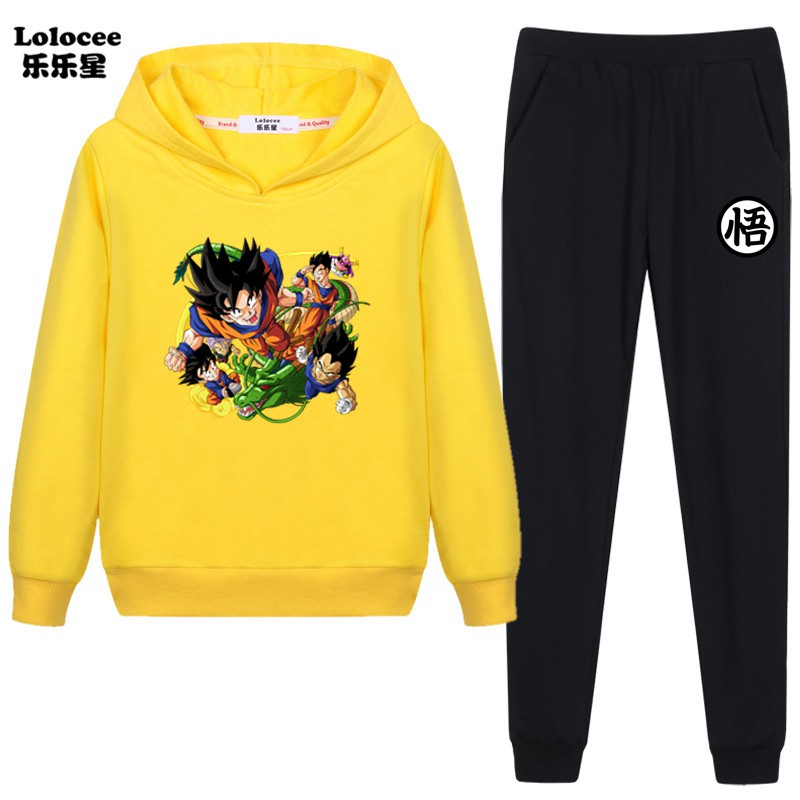 DRAGON BALL Bộ Đồ Thể Thao 2020 Phong Cách Nhật Bản Cho Bé Trai