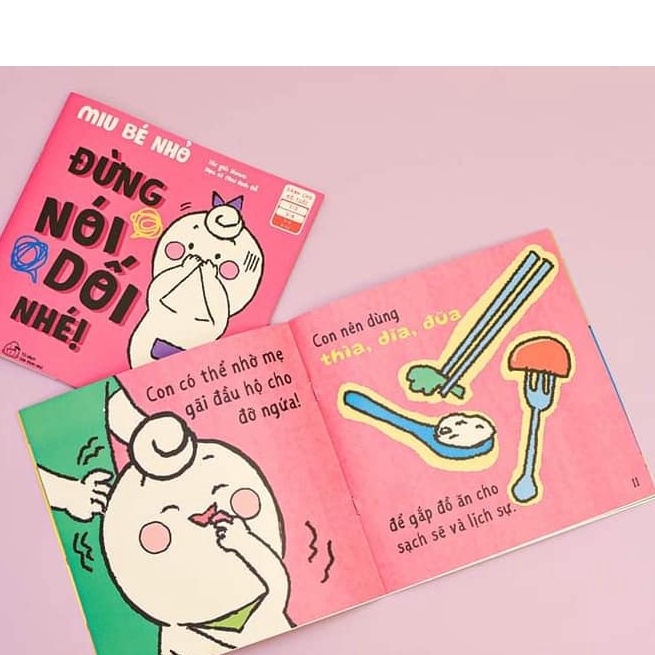Sách Ehon Kĩ Năng Sống: Miu Bé Nhỏ  Cho bé 3-6 tuổi  Hải Anh Books