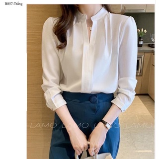 Áo sơ mi công sở nữ lụa Hawai - B857