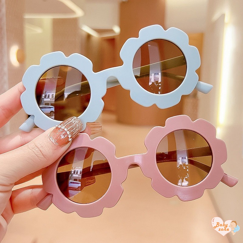 Kính Mát Chống Tia UV Màu Trơn Dễ Thương Cho Bé