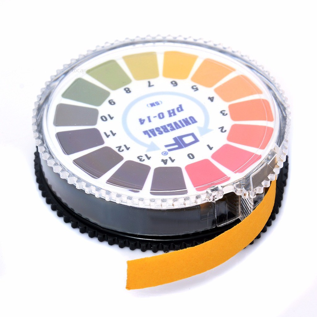 Cuộn giấy kiểm tra độ PH dài 5 mét 0-14 PH đơn giản tiện dụng chất lượng cao
