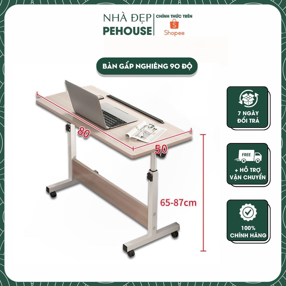 Bàn Làm Việc Học Tập Thông Minh Gấp Gọn Tùy Chỉnh Độ Cao Mặt Bàn Nghiêng 90 Độ Thích Hợp Nhiều Không Gian