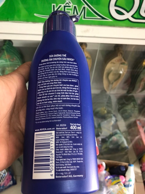 Dưỡng thể dưỡng ẩm chuyên sâu Nivea 400ml | BigBuy360 - bigbuy360.vn