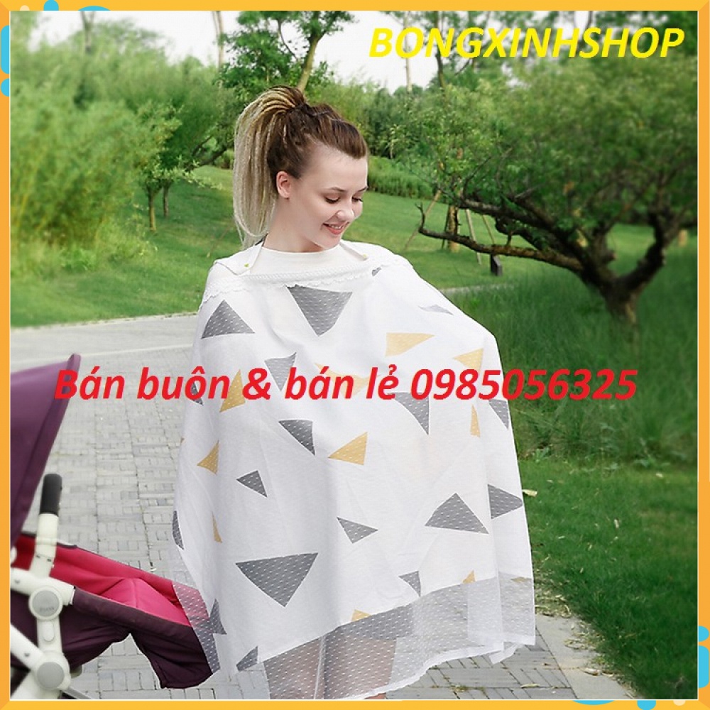 Khăn che ti 2 trong 1, Khăn trùm đi đường, Khăn Choàng Cho Trẻ Sơ Sinh