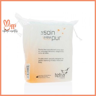 Bông tẩy trang hữu cơ Tetra 500 miếng Pháp