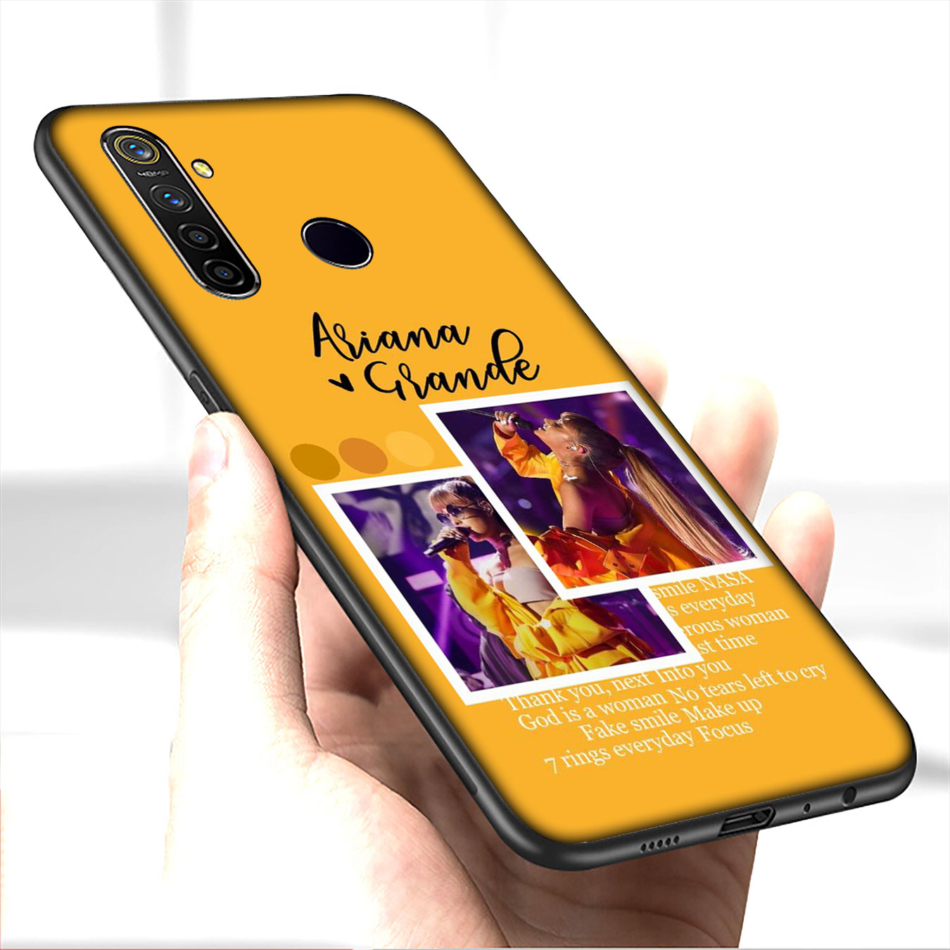 Ốp Điện Thoại Silicon Mềm Hình Ariana Grande K60 Cho Samsung Galaxy A9 A8 A7 A6 Plus J8 2018 + A21S A70 M20 A6 + A8 + 6plus