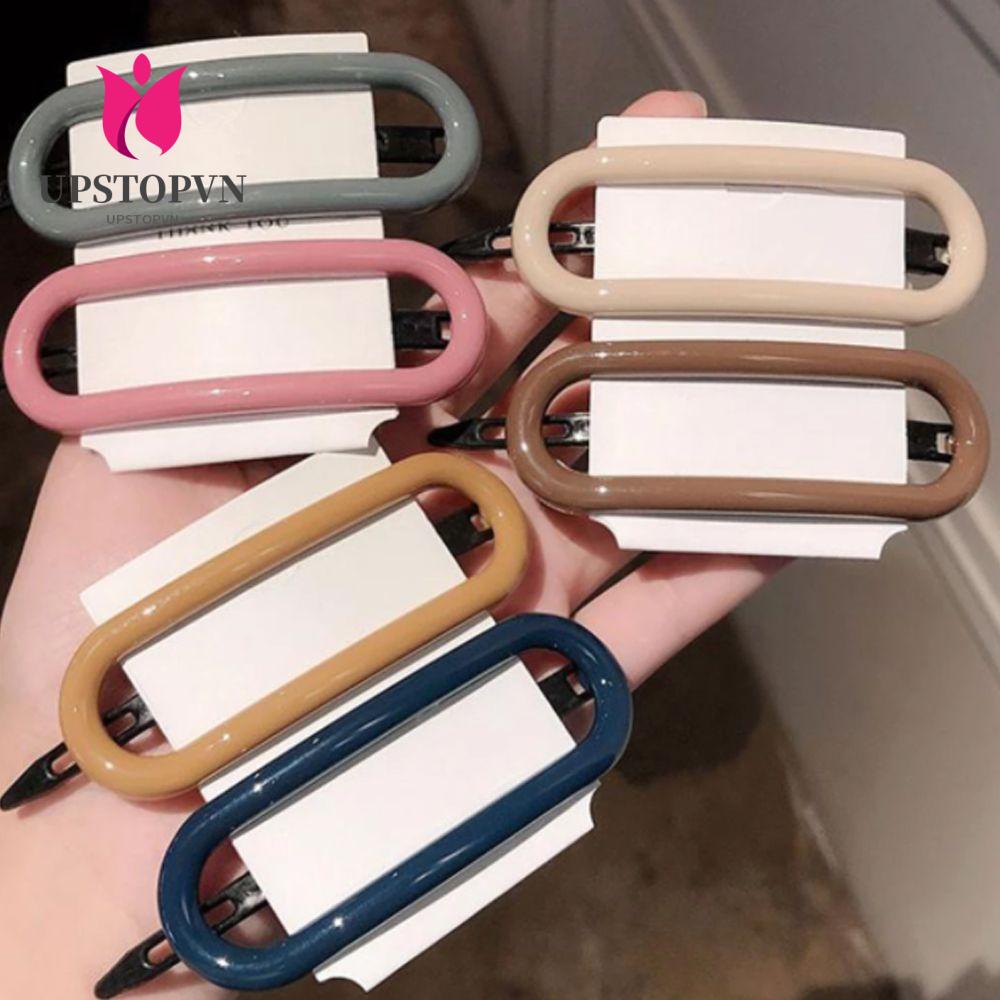 UPSTOP Simple Large Hair Claw Clip Candy Color Seamless Plastic Clip Hair Styling Accessories