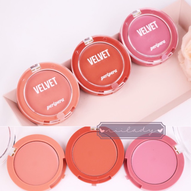 Má hồng kem Peripera Pure Blushed Velvet Cheek