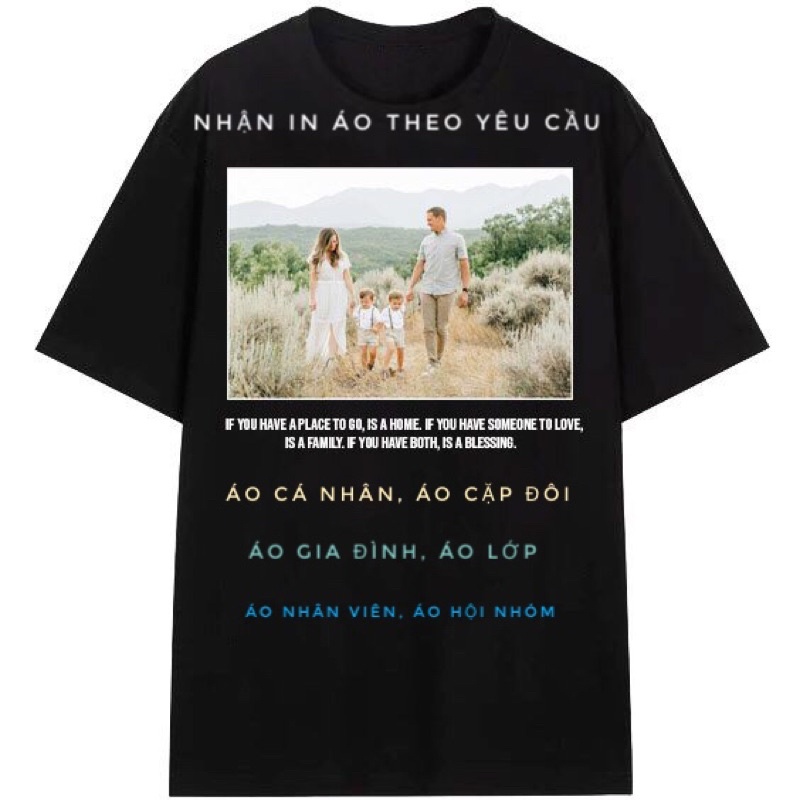 Áo thun tự thiết kế theo yêu cầu 1 cái cũng in. UNU TEE nhận in áo thun theo yêu cầu với chất liệu cotton dày dặn