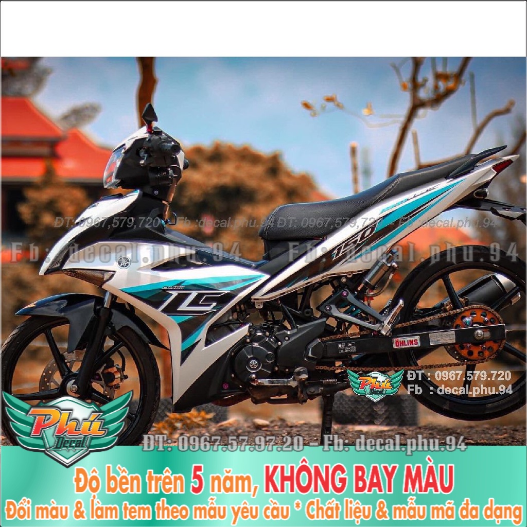 Tem Rời Exciter 150 Lc trắng xanh (K) -1