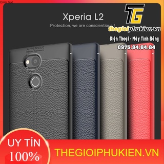 Ốp lưng Sony L2 silicon giả da Auto Focus