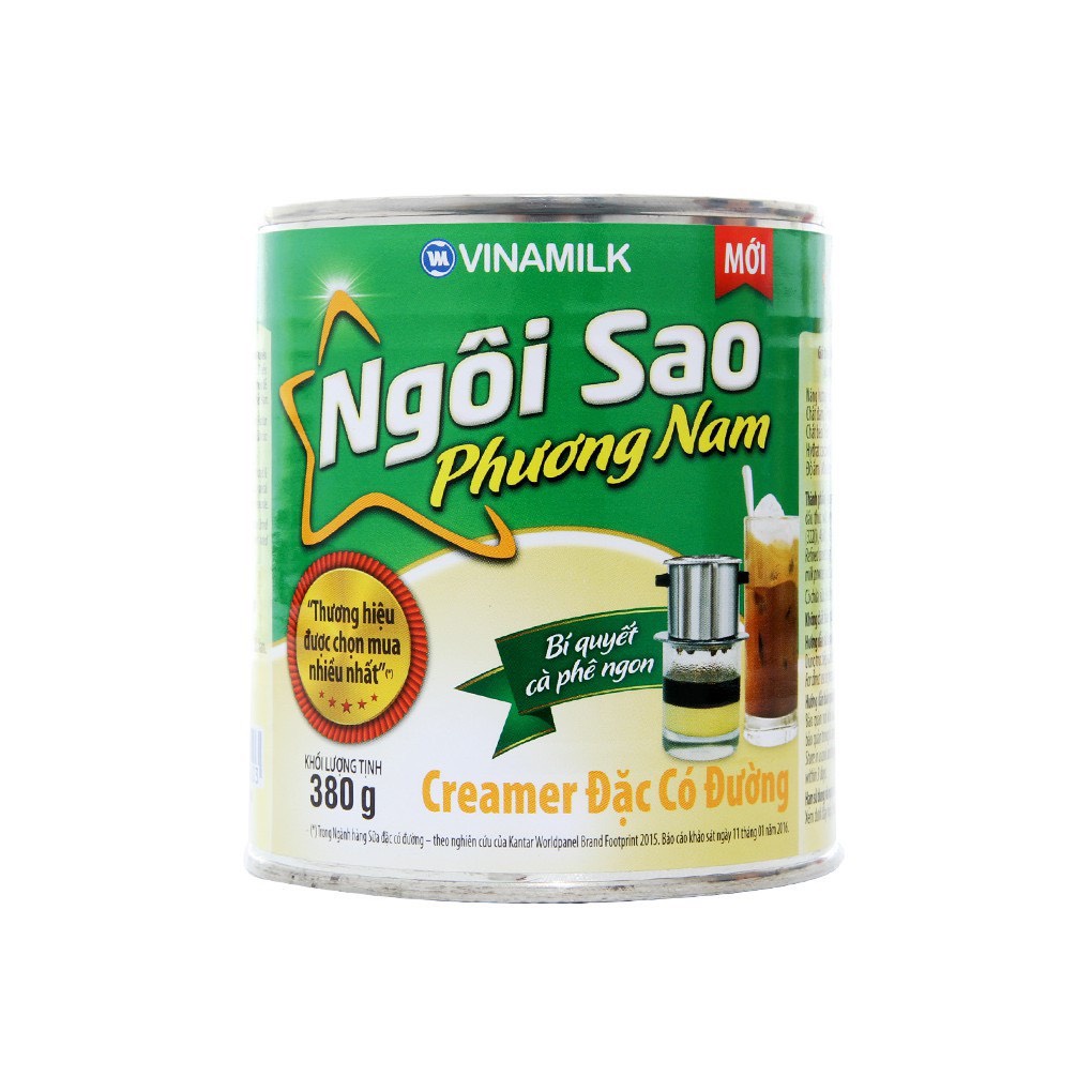 Sữa Đặc Ngôi Sao Phương Nam Lon 380 Gram
