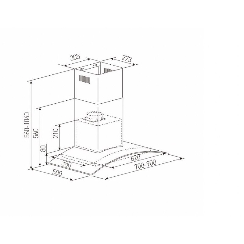 MÁY HÚT MÙI ARBER AB-703SL - HÀNG CHÍNH HÃNG
