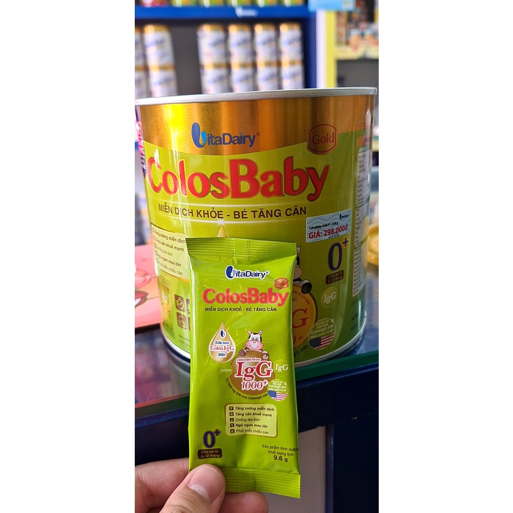 Sữa non ColosBaby 0+ dạng gói tiện lợi 9,6g