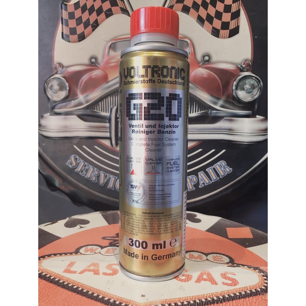 Phụ gia pha xắng, làm sạch động cơ xăng Voltronic G20 Valve and Injector Cleaner 300ml