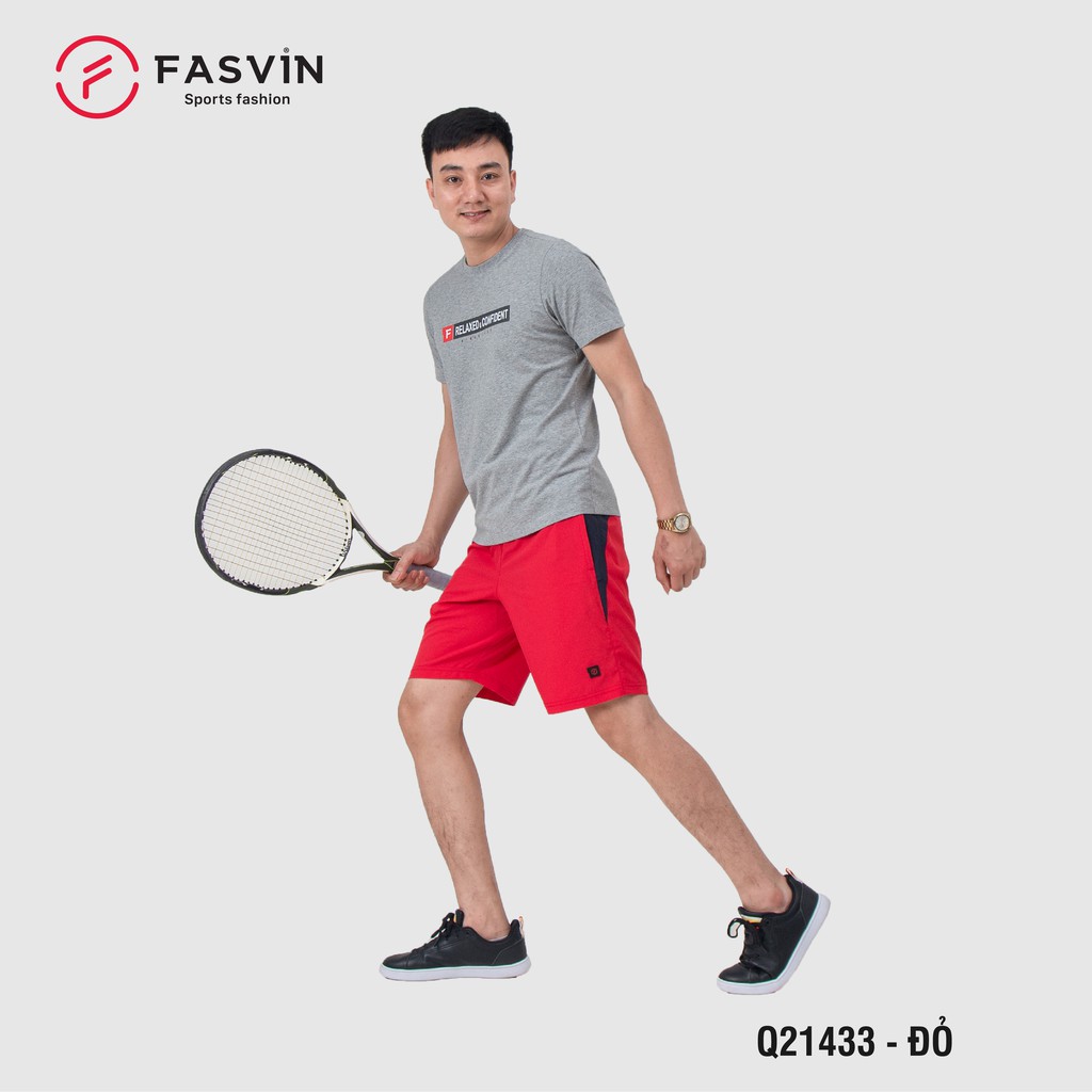 Quần đùi thể thao nam Fasvin Q21433.HN vải gió chun mềm mại co giãn thoải mái, trẻ trung