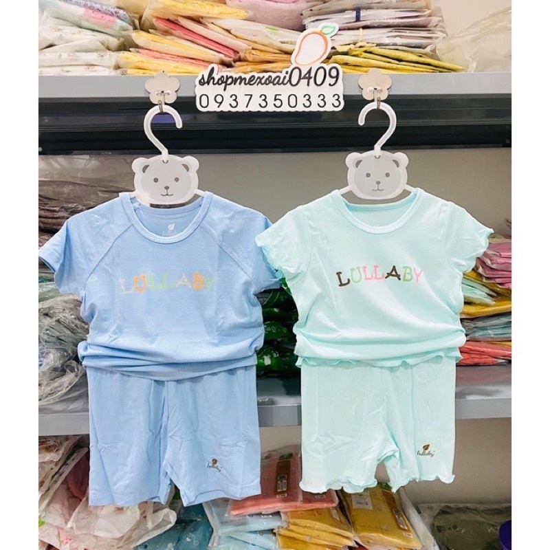 Bộ cộc tay Lullaby peptit bé trai, bé gái cao cấp