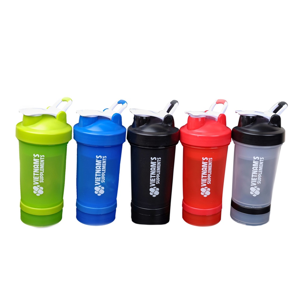 SHAKER 3in1 - BÌNH LẮC THỂ THAO 3 NGĂN TIỆN LỢI