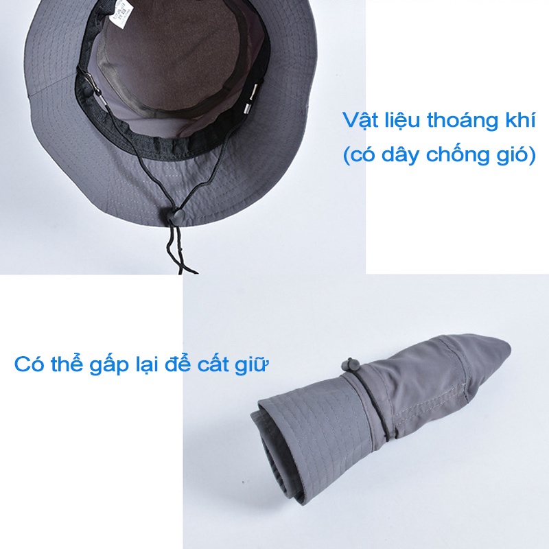 Crosail Phụ nữ Mũ chống nắng Mùa hè Mũ chống thấm nước Ngoài trời Leo núi Mũ buộc tóc đuôi ngựa có dây
