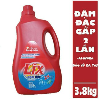Nước giặt LIX đậm đặc chai 3.5kg