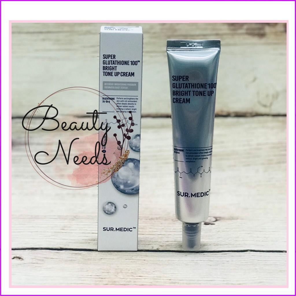 Kem Dưỡng Trắng Da Sur Medic Super Glutathione 100 Bright Tone Up Cream