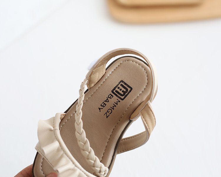 Giày Sandal Quai Dán Phong Cách Công Chúa Cho Bé Gái 1-8 Tuổi