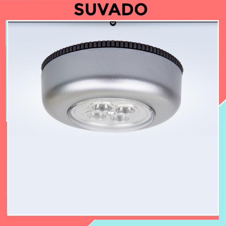 Đèn Led tròn Dán Tường ốp trần cốp xe siêu sáng trang trí chiếu sáng cầu thang giá rẻ ddenf led dùng pin L646 SUVADO