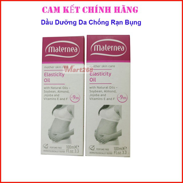 Kem Chống Rạn Bụng Cho Bà Bầu Maternea 100ml, Dầu Ngừa Rạn Khôi Phục Da Hư Tổn, Chống Rạn Da,Mờ Sẹo, Săn Chắc Da Sau Sin