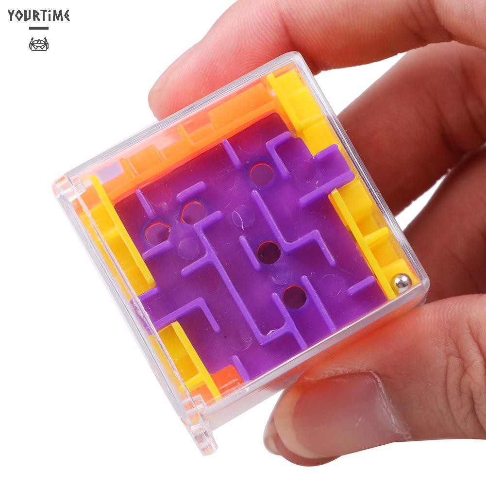 Đồ chơi 3D Maze Magic Cube Toy Labyrinth Rolling Puzzle Game Kid Educational Toys