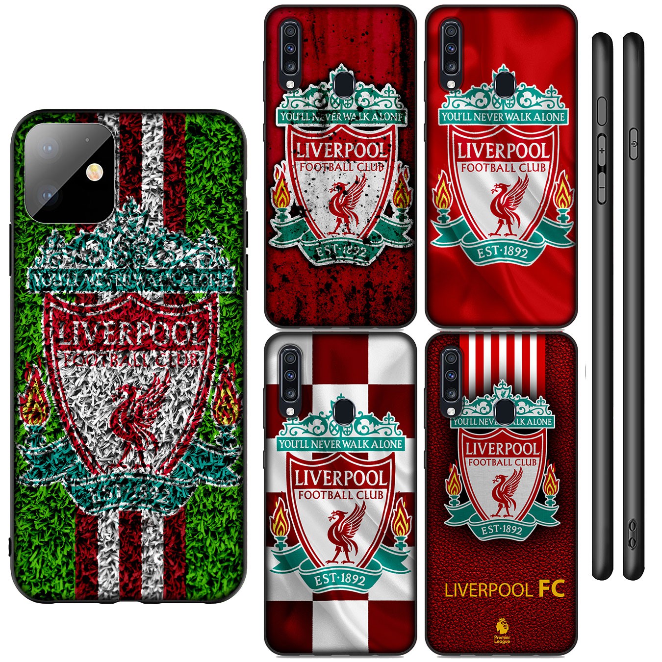 Samsung Galaxy S21 Ultra S8 Plus F62 M62 A2 A32 A52 A72 S21+ S8+ S21Plus Casing Soft Silicone Football logo Liverpool cool Phone Case